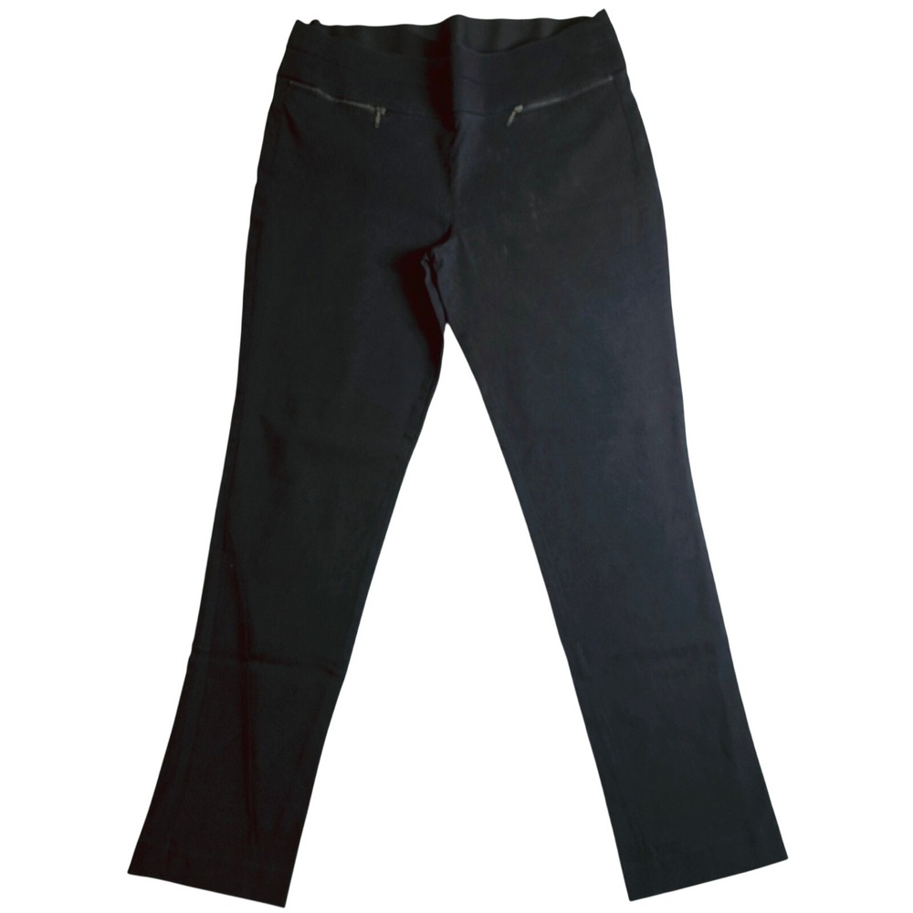 Candies Womens XL Black Audrey Pull On‎ Stretch Wide Waistband Pants